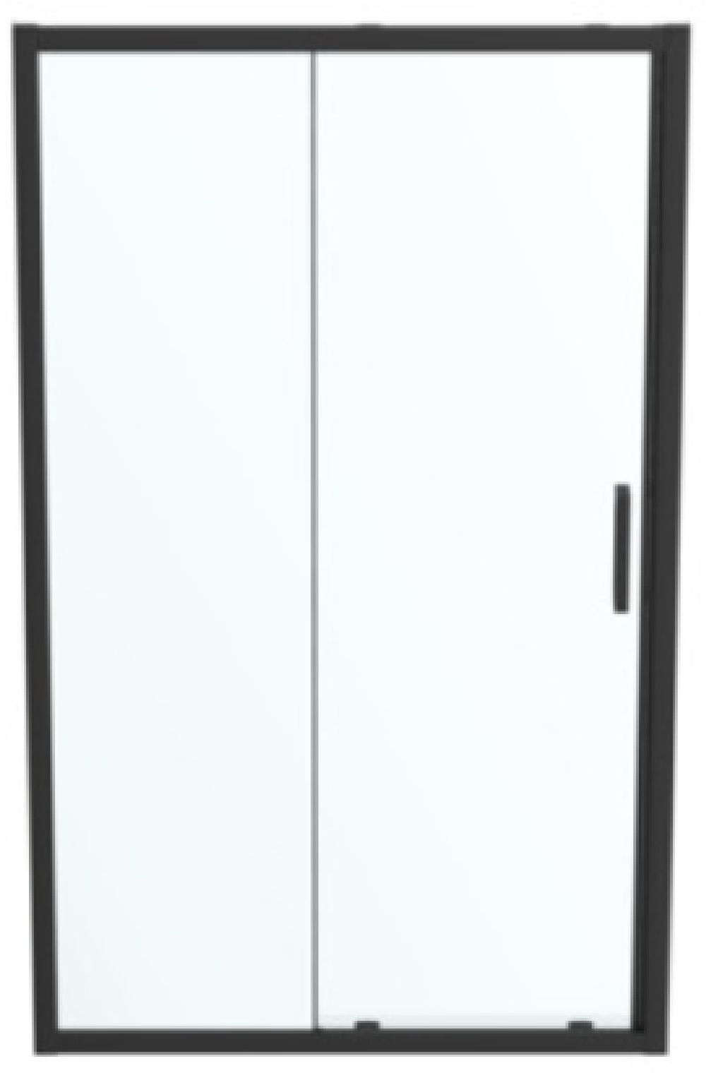 Ideal Standard Connect 2 Duschtüren 120 cm Schiebe- schwarz Matte/durchsichtiges Glas K9277V3