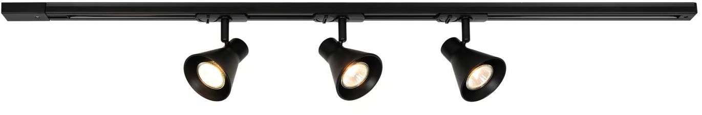 Nordlux Eik Schienensystem-Set mit Strahlern 3x35 W schwarz 2510399903