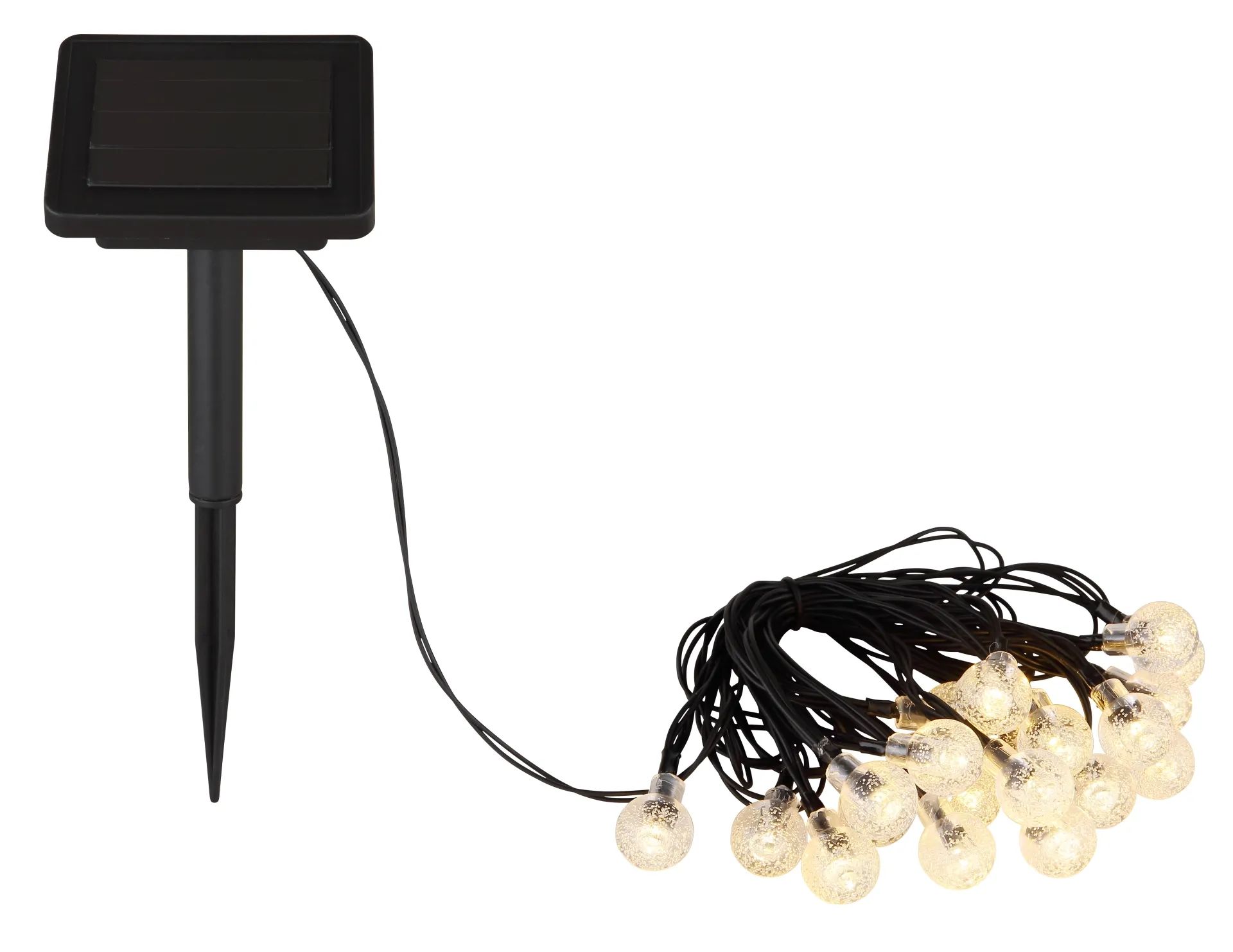 Globo Lighting Solar Außen-Girlande 1x0.06 W schwarz 36802-20