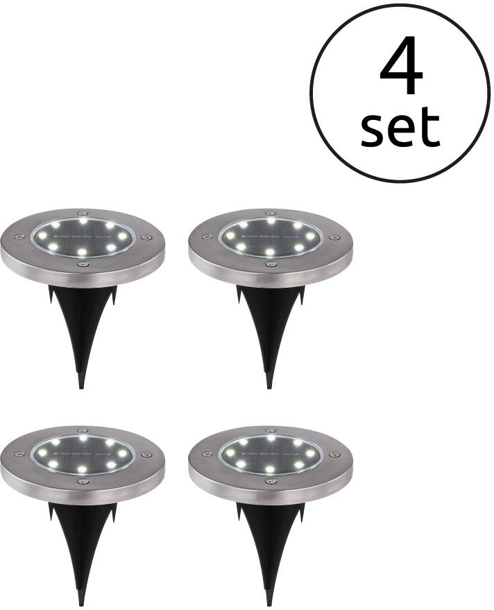 Globo Lighting Solar Bodenlampe 1x0.1 W stahl 33414-4