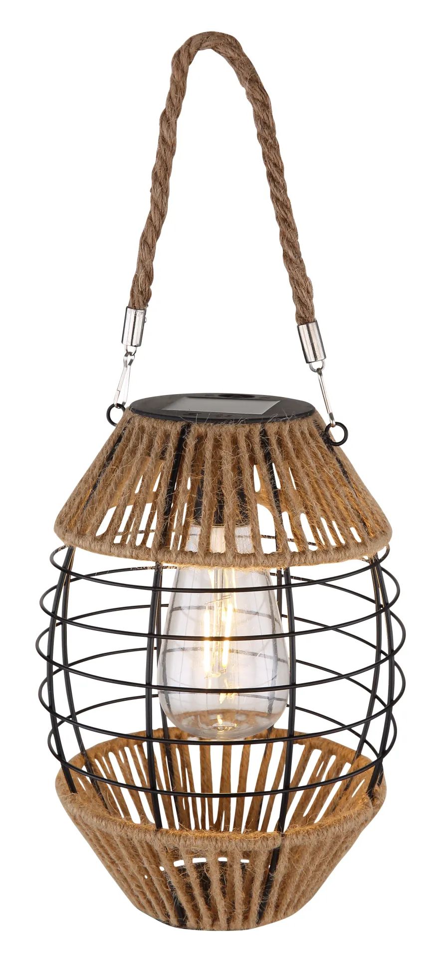 Globo Lighting Solar Solar-Tischleuchte 1x2 W schwarz 36669