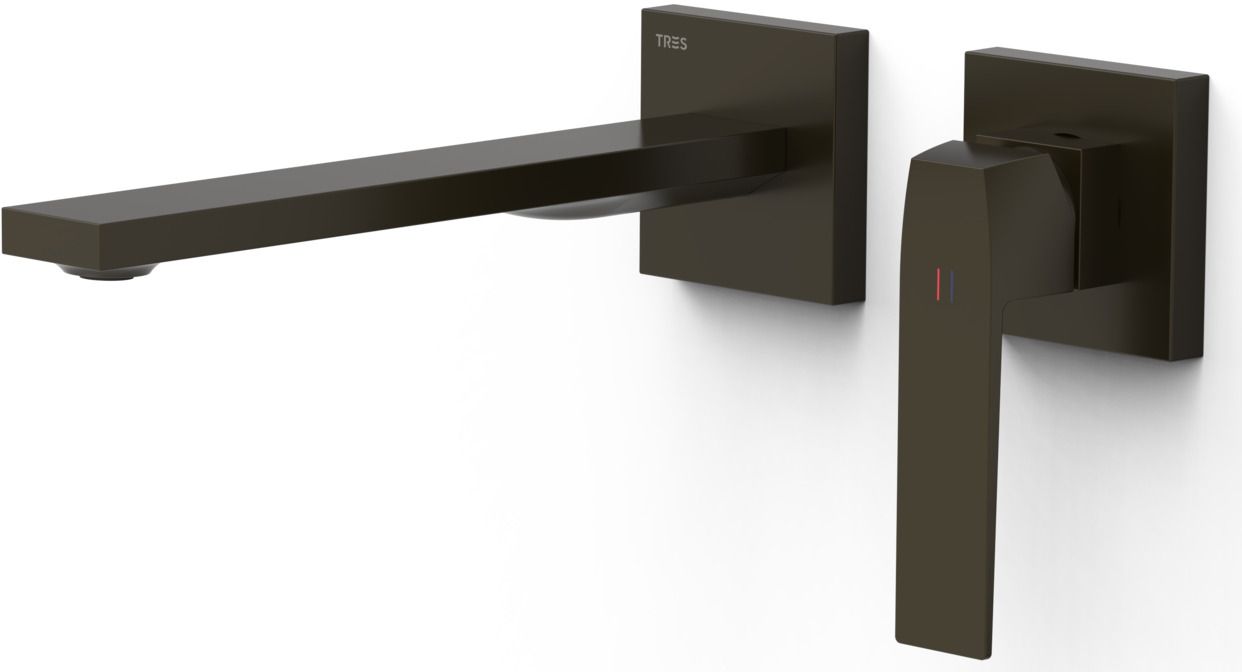 Tres Slim Exclusive Waschtischarmatur Unterputz schwarz 20230022KMB