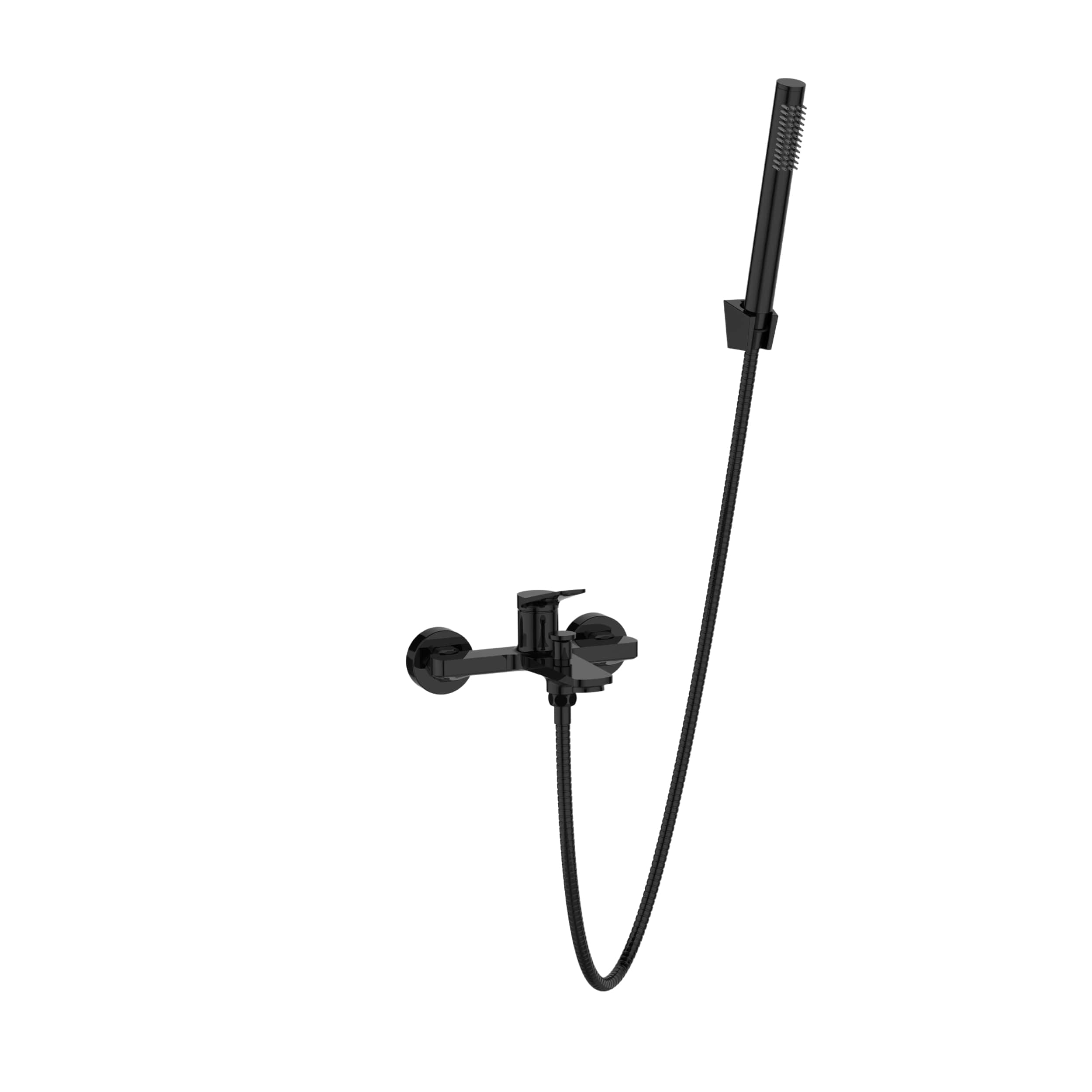 Invena Alonia badewannen- und duscharmatur Wand schwarz BW-70-004-V