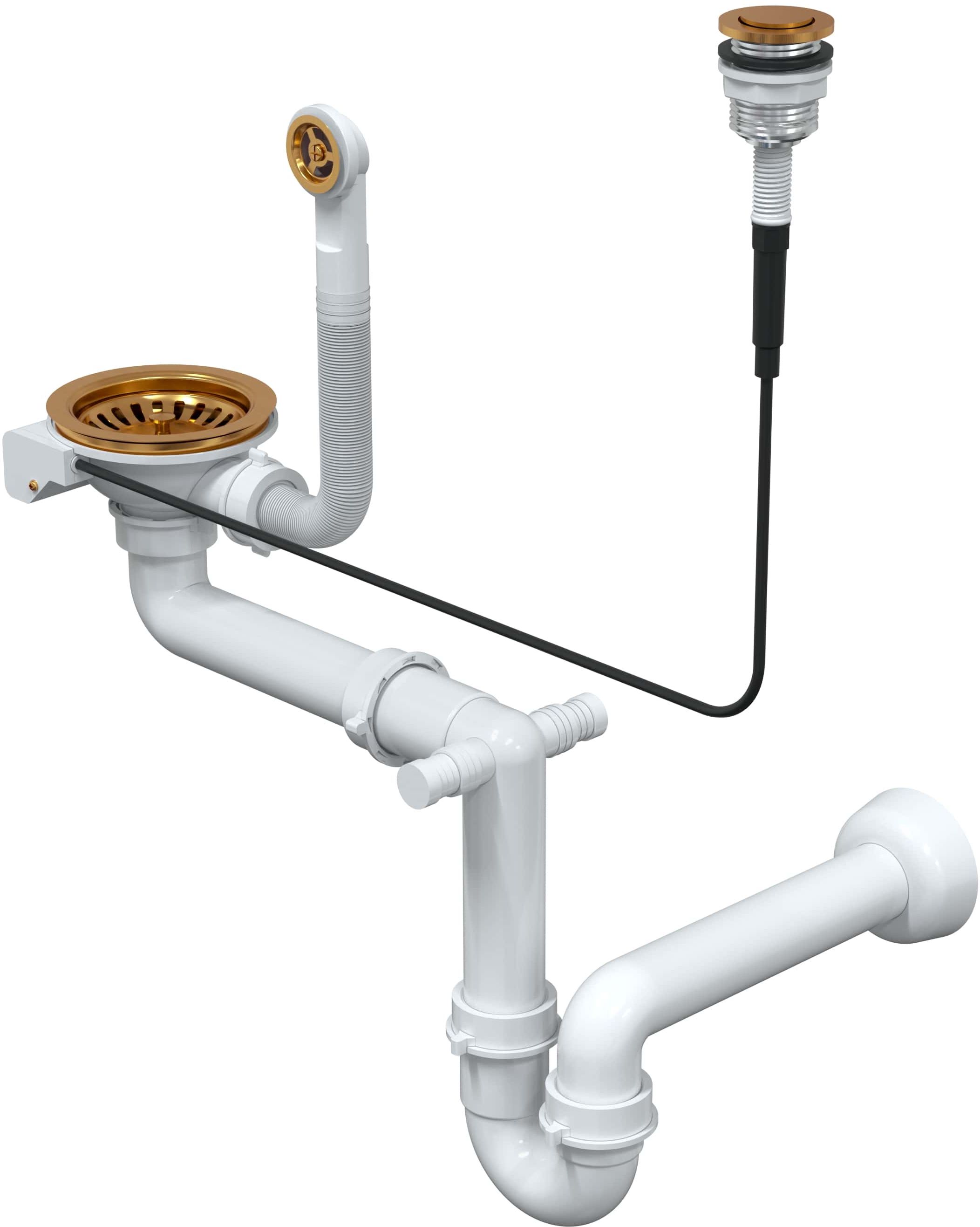 Quadron Save Space Abfluss im Waschbecken OP1SSG6