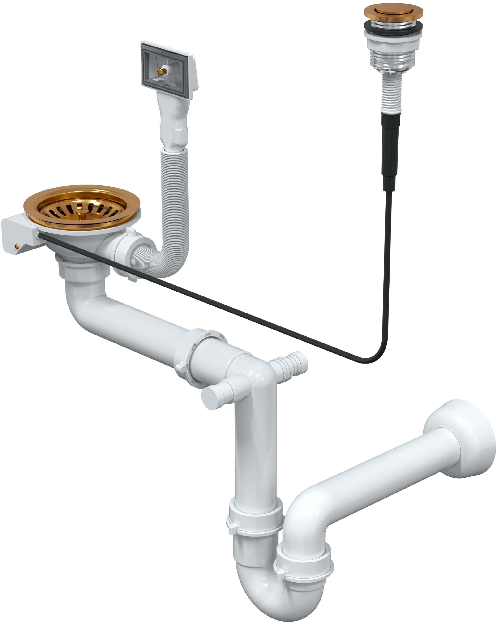 Quadron Save Space Abfluss im Waschbecken OP1SSS6