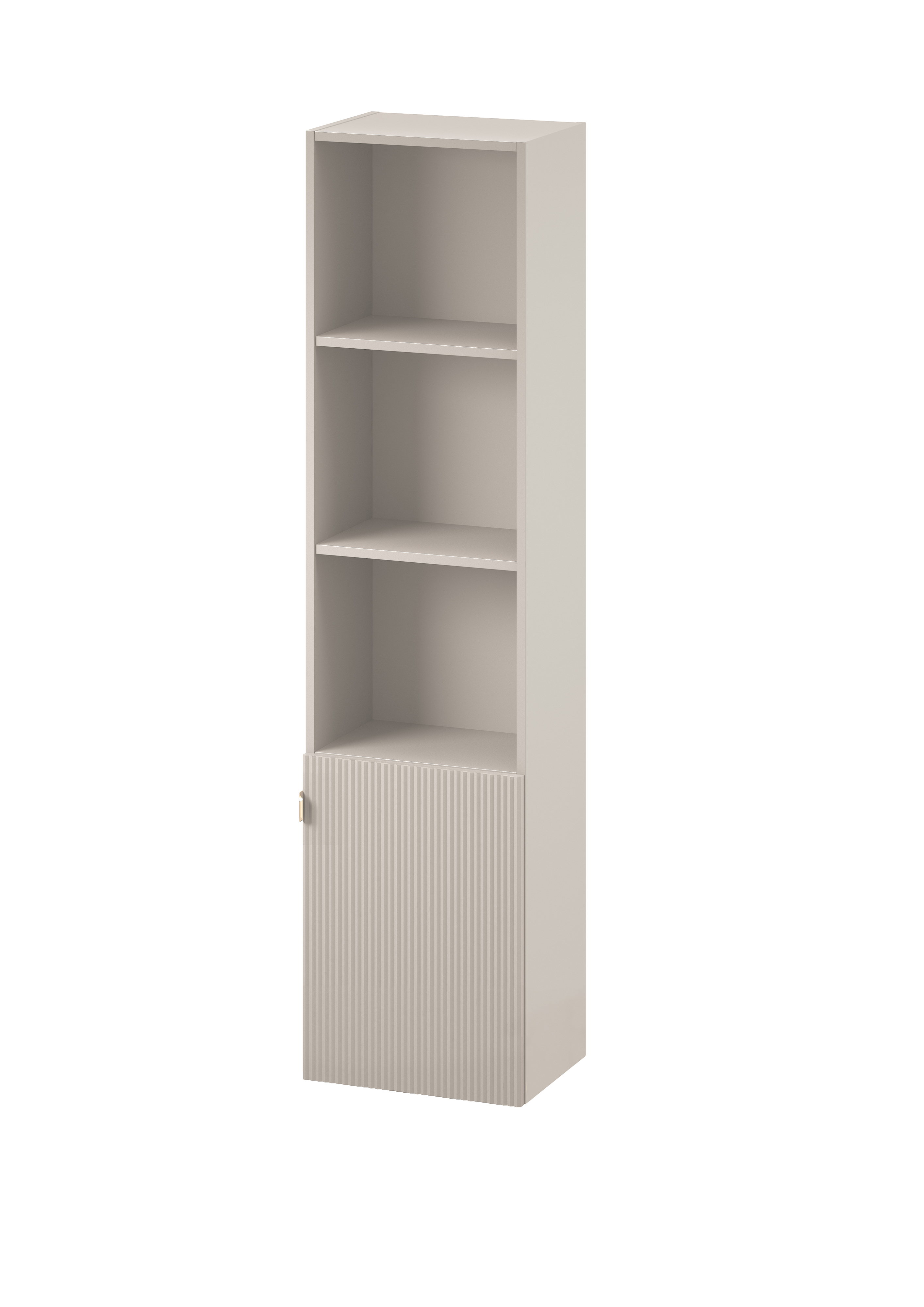 Cersanit Navado Badschrank 40x30x160 cm Seitenschrank hängend cappuccino-beige S1023-006