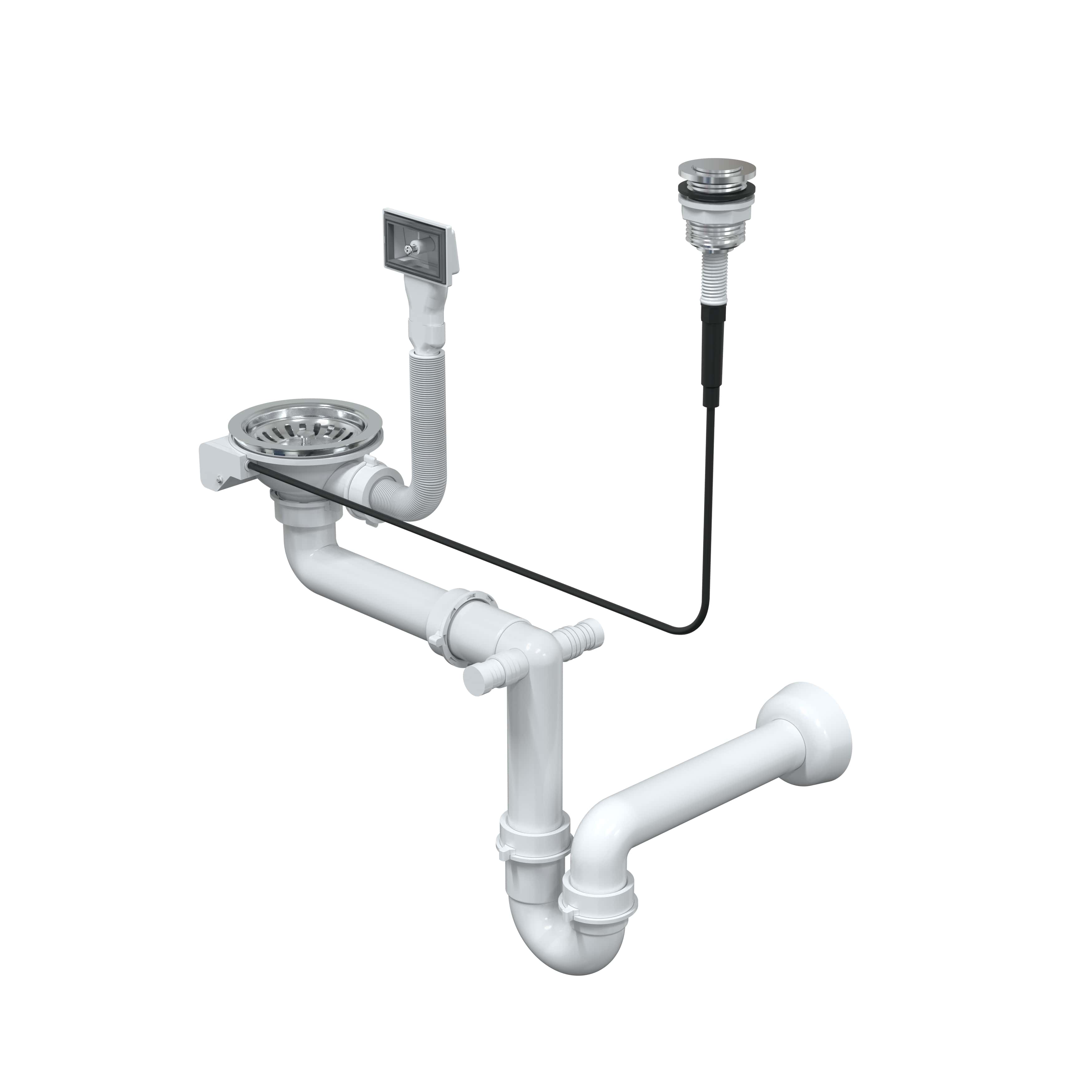 Quadron Save Space Abfluss im Waschbecken OP1SSS4