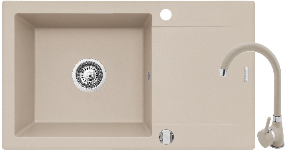 Pyramis Korfu Waschbecken mit Wasserhahn beige/beige 070061001BN