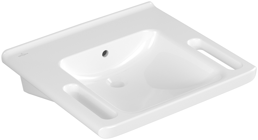 Villeroy & Boch ViCare umywalka 60x55 cm prostokątna dla niepełnosprawnych biała 4A686201