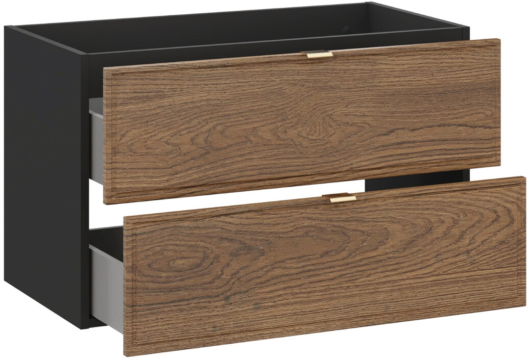 Comad Talia Casella Kabinett 80x45.6x50 cm Unterschrank hängend schwarz-eiche TALIA CASELLA 82-80-46-2S