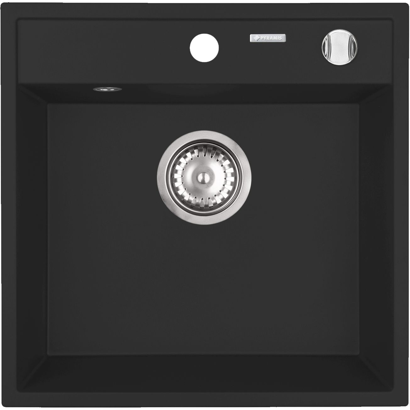 Pyramis Camea granitspüle 40x40 cm schwarz 070168201