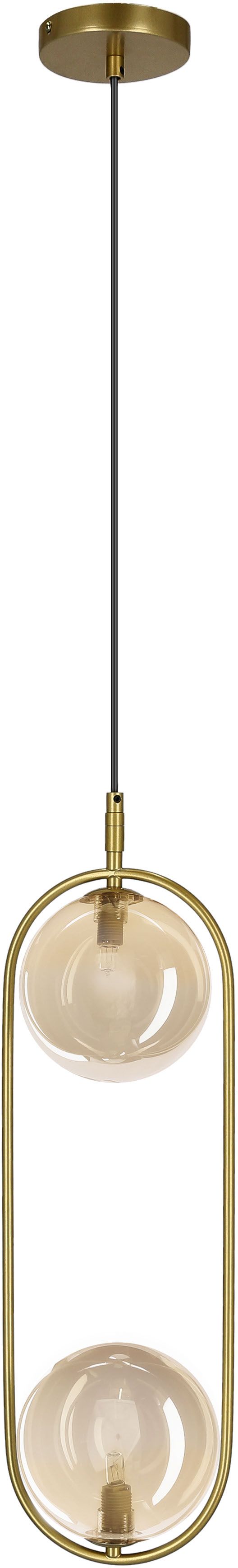 Candellux Cordel Pendelleuchte 2x28 W messing 32-44105