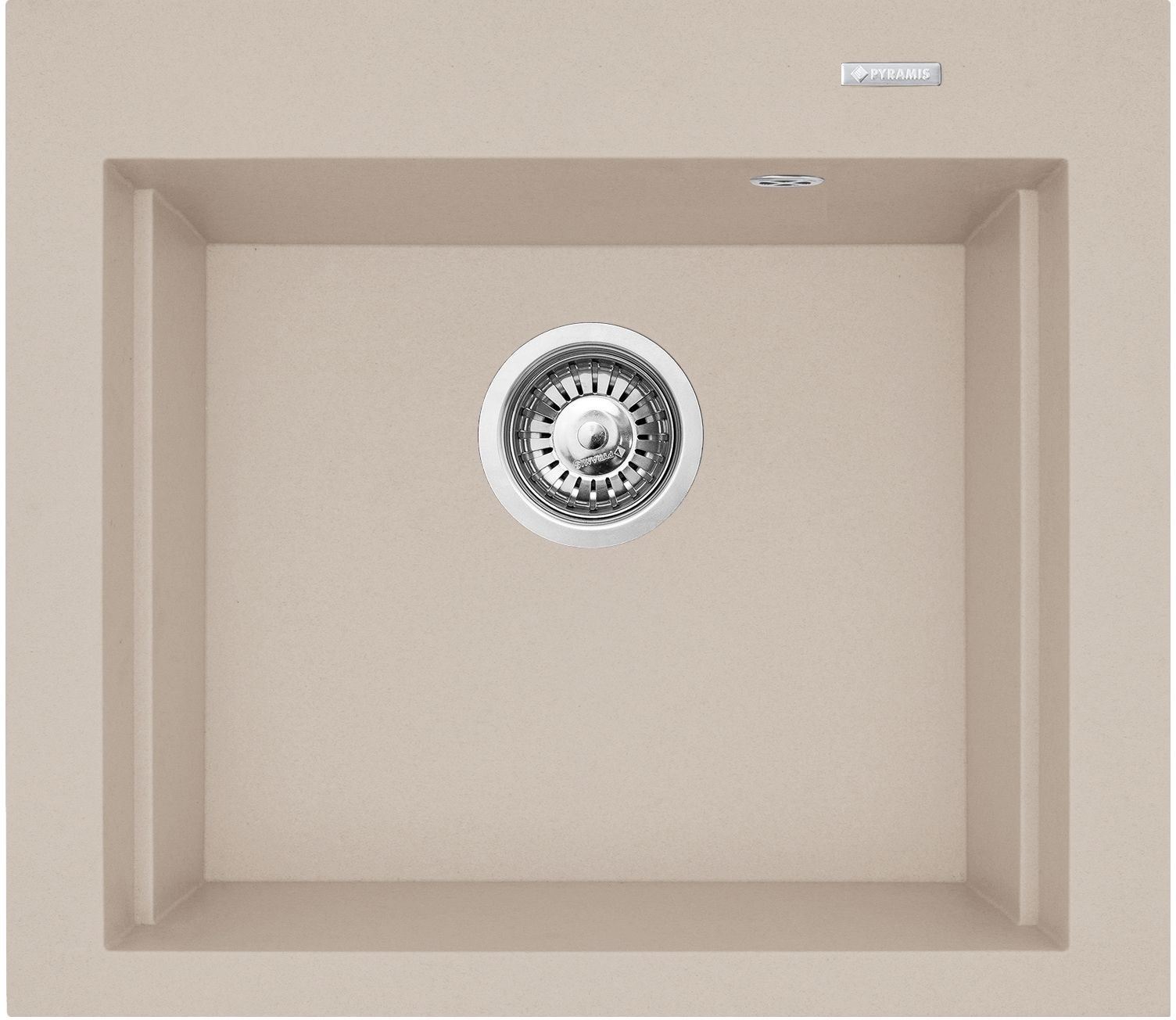 Pyramis Siros granitspüle 57x51.5 cm beige 070084801