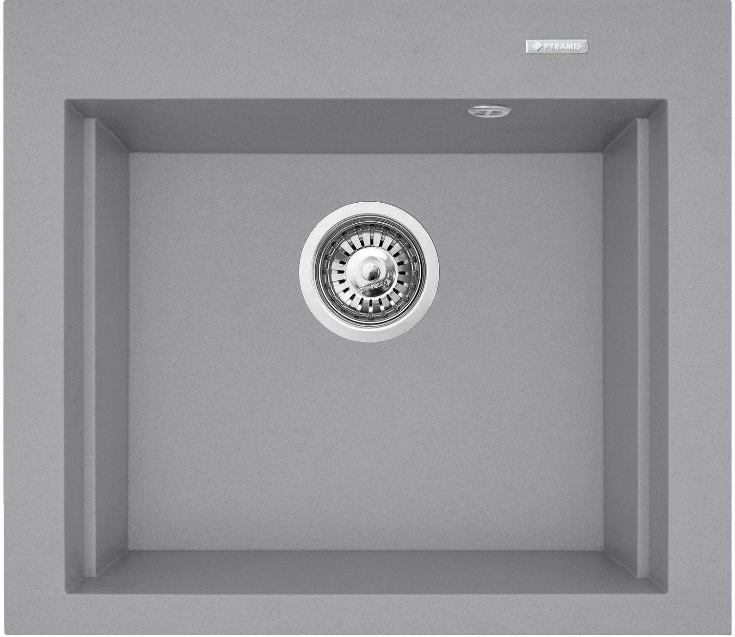 Pyramis Siros granitspüle 57x51.5 cm grau/graphit/onyx 070084901