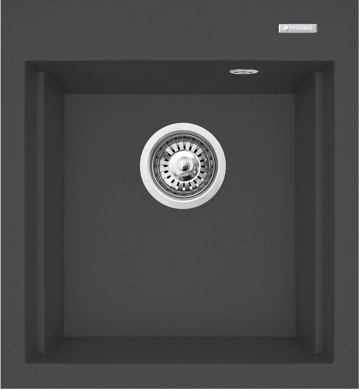 Pyramis Siros Granitspüle 47x51.5 cm schwarz 070084501