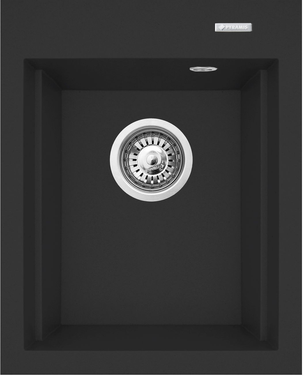 Pyramis Siros Granitspüle 48x39 cm schwarz 070181012