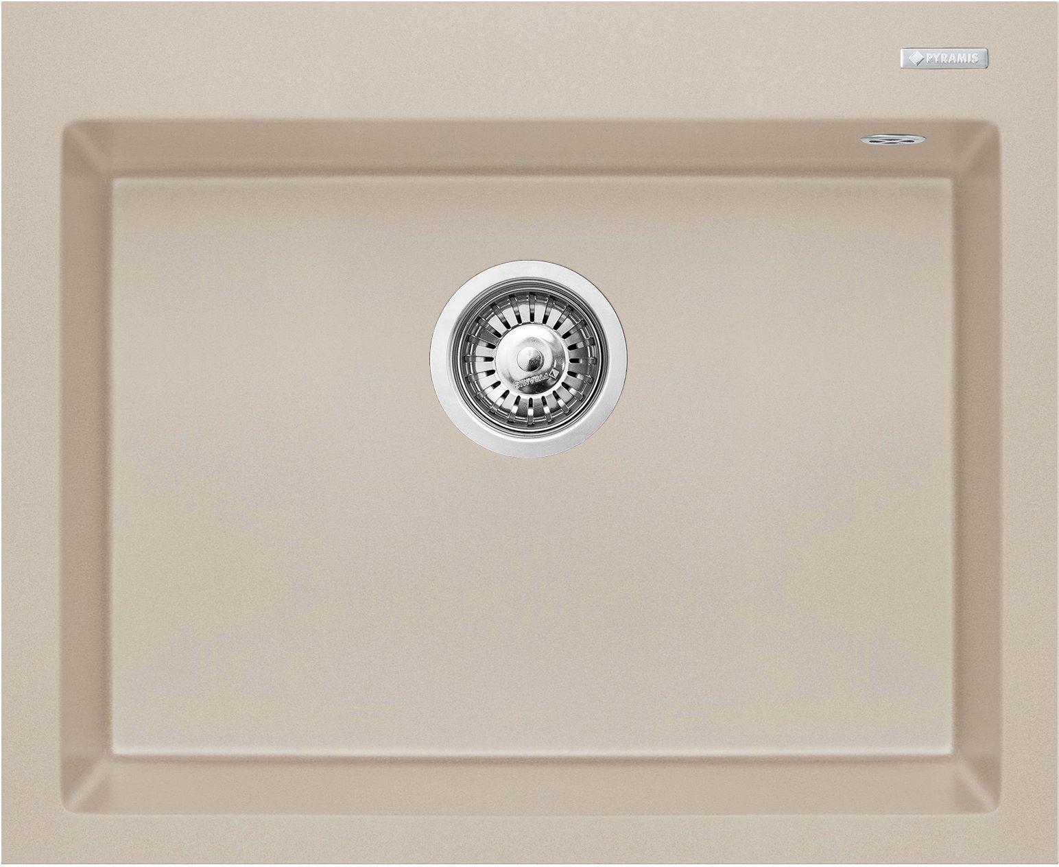 Pyramis Istros Granitspüle 61x50 cm beige 070187012