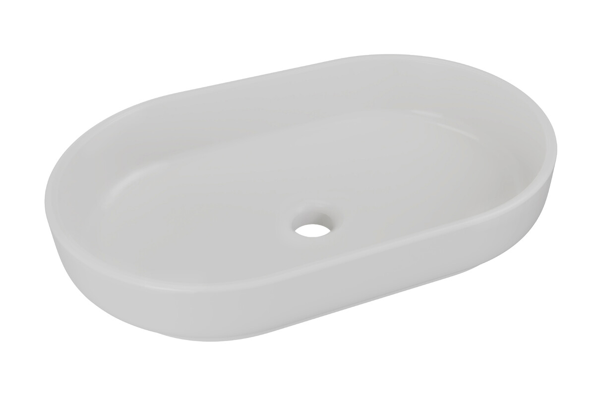 Comad River 2 Waschbecken 55x35 cm oval Aufsatzwaschbecken grauer Stein RIVER 2 CONCRETE GREY MATT UN 55 ( 6594 )