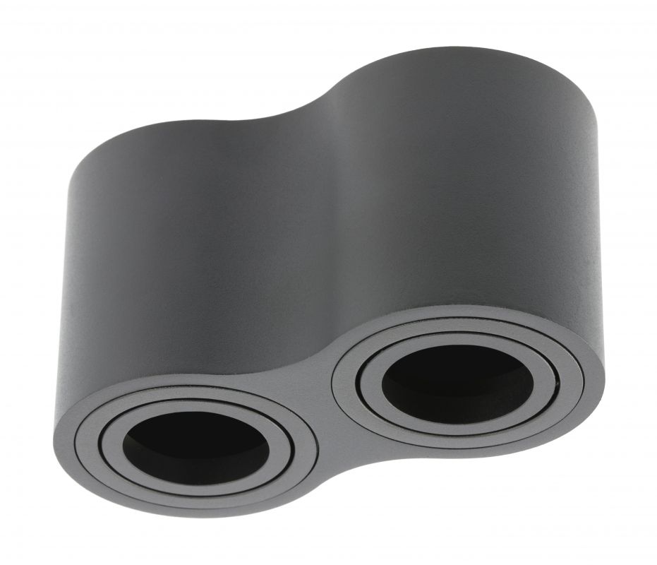 GTV Aveiro Deckenlampe 2x20 W schwarz OS-AVB80160OK2-00