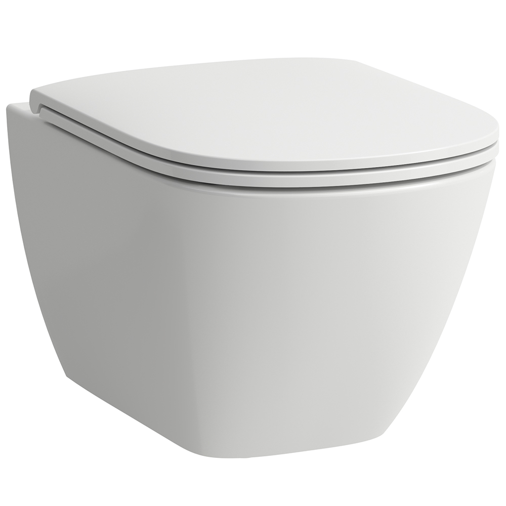 Laufen Lua WC-Becken mit Absenkautomatik-Sitz hängend Spülrandlos mit Wirbelspülung weiß H8660820000001