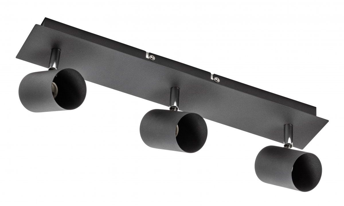 GTV Veneto Deckenlampe 3x20 W schwarz OS-VEN20WO3-10