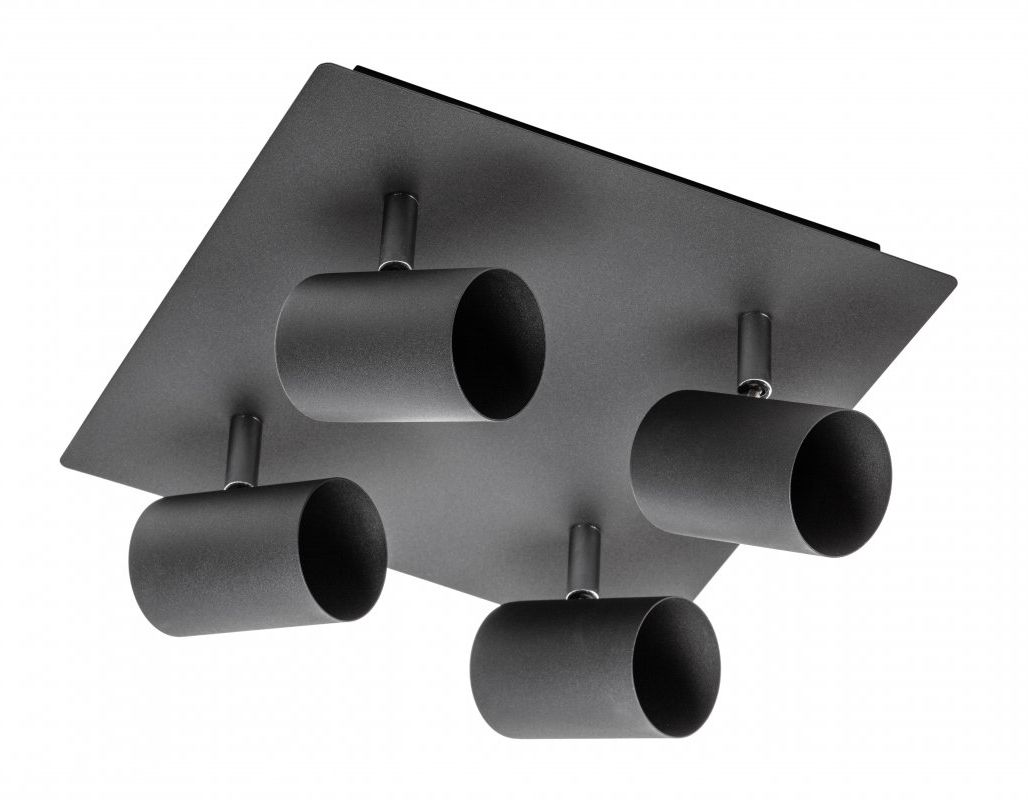 GTV Veneto Deckenlampe 4x20 W schwarz OS-VEN20WOK4-10