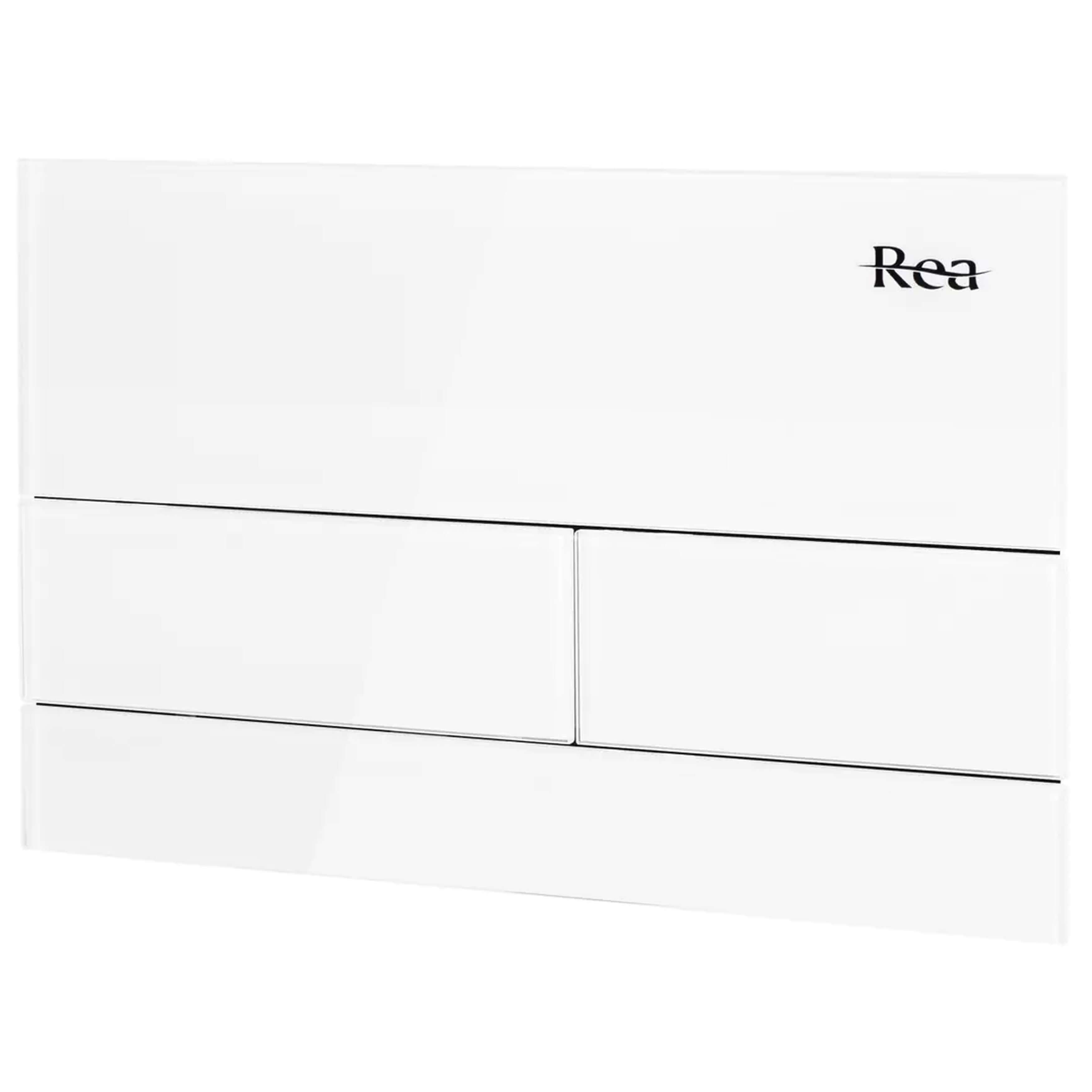 Rea T Steel Betätigungsplatte für Toilette weiß REA-E0052