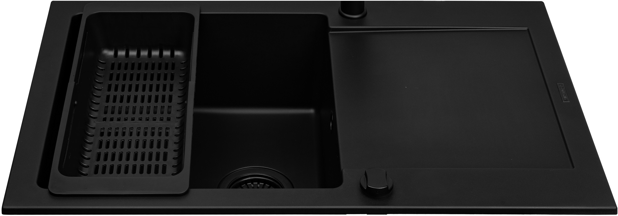 Pyramis Mido Granitspüle 79x50 cm schwarz 070176502