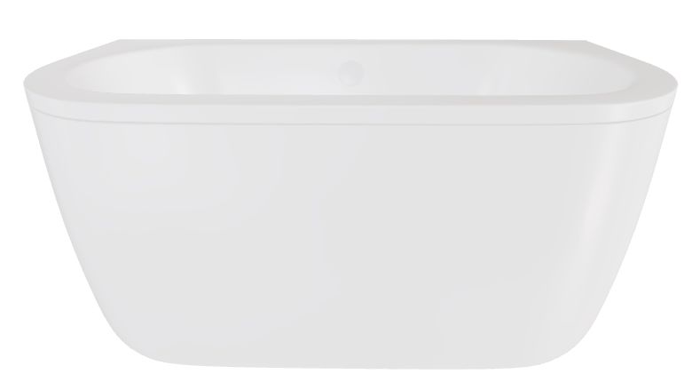 Besco Volya Wandmontierte Badewanne 170x75 cm oval weiß #WKV-170-WBO