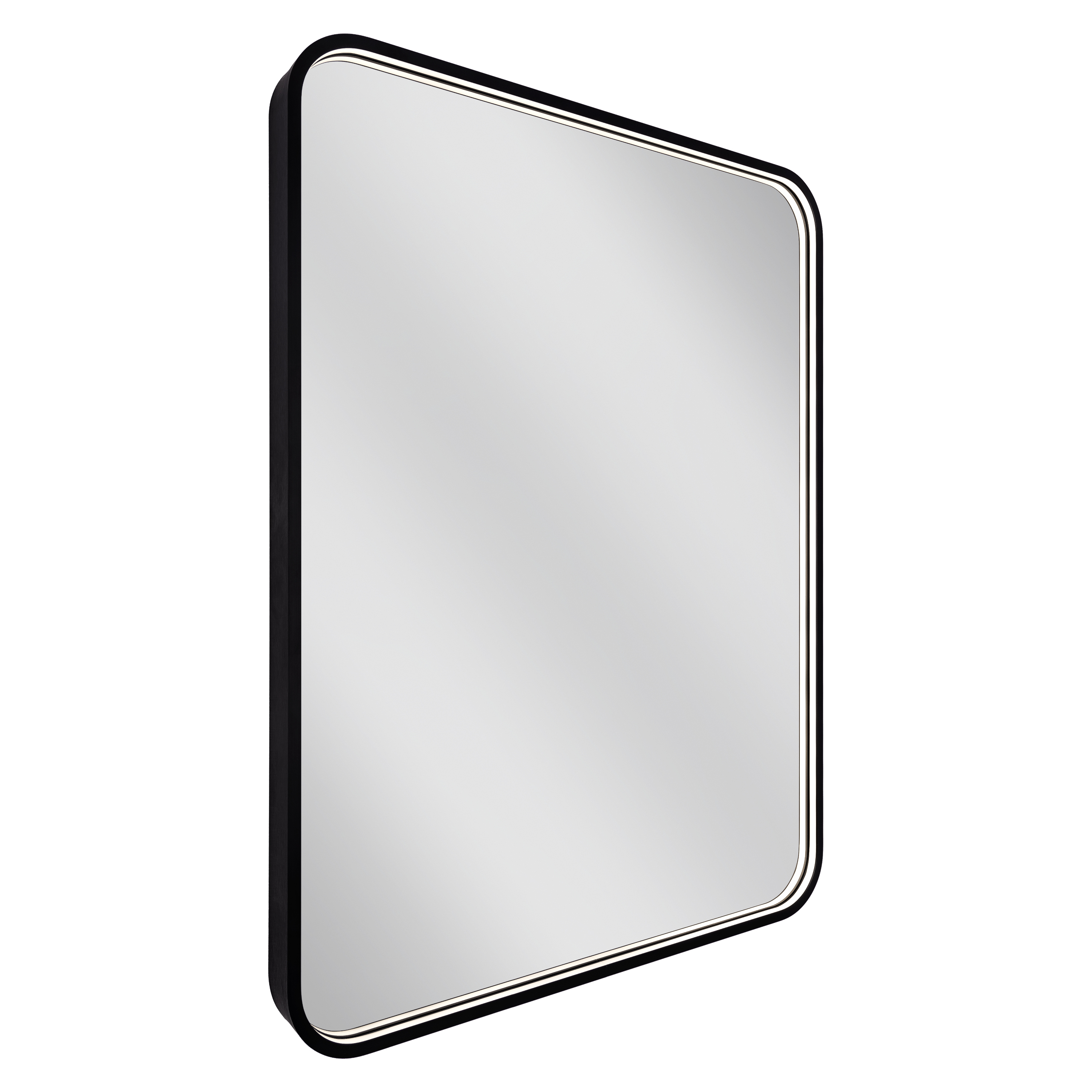 Dubiel Vitrum Soho Spiegel 60x80 cm mit Beleuchtung schwarz 5905241013237