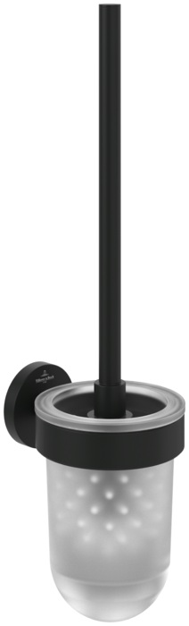 Villeroy & Boch Elements Tender Toilettenbürstengarnitur zum Schrauben schwarz TVA151016000K5