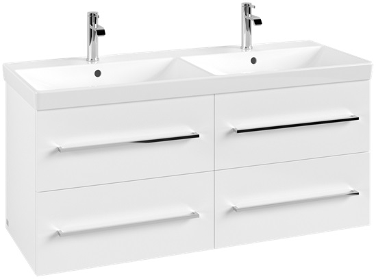 Villeroy & Boch Avento Kabinett 118x45.2x51.4 cm Unterschrank hängend weiß A89300VE