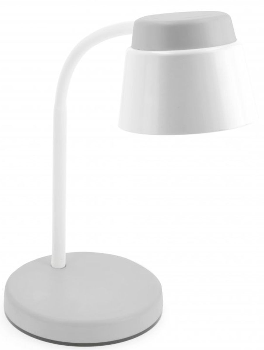 GTV Helin Tischlampe 1x6 W weiß-grau LB-HEL6W-15-DEC