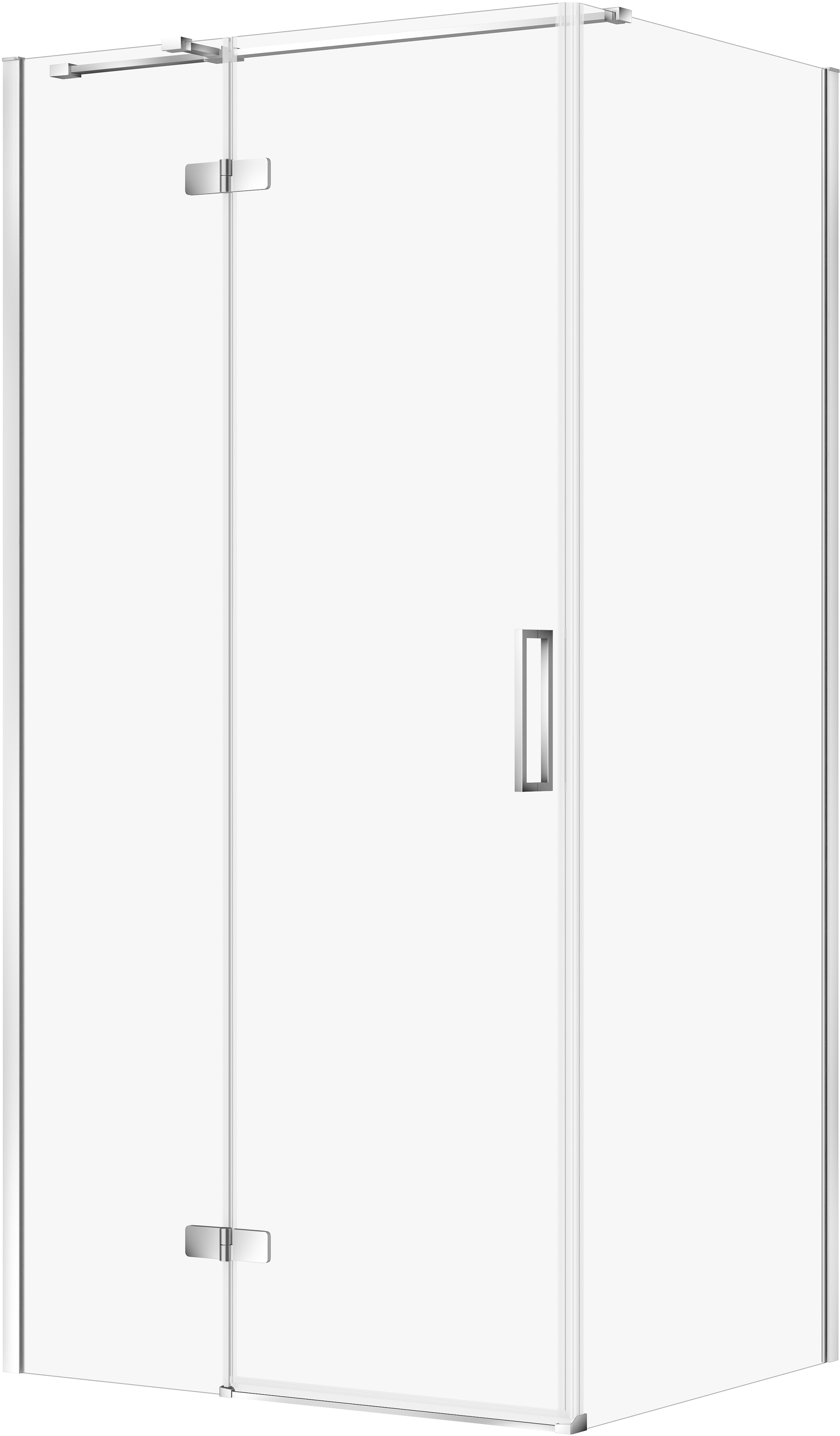 Cersanit City Dusche 100x80 cm rechteckig chrom Glanz/durchsichtiges Glas S584-095