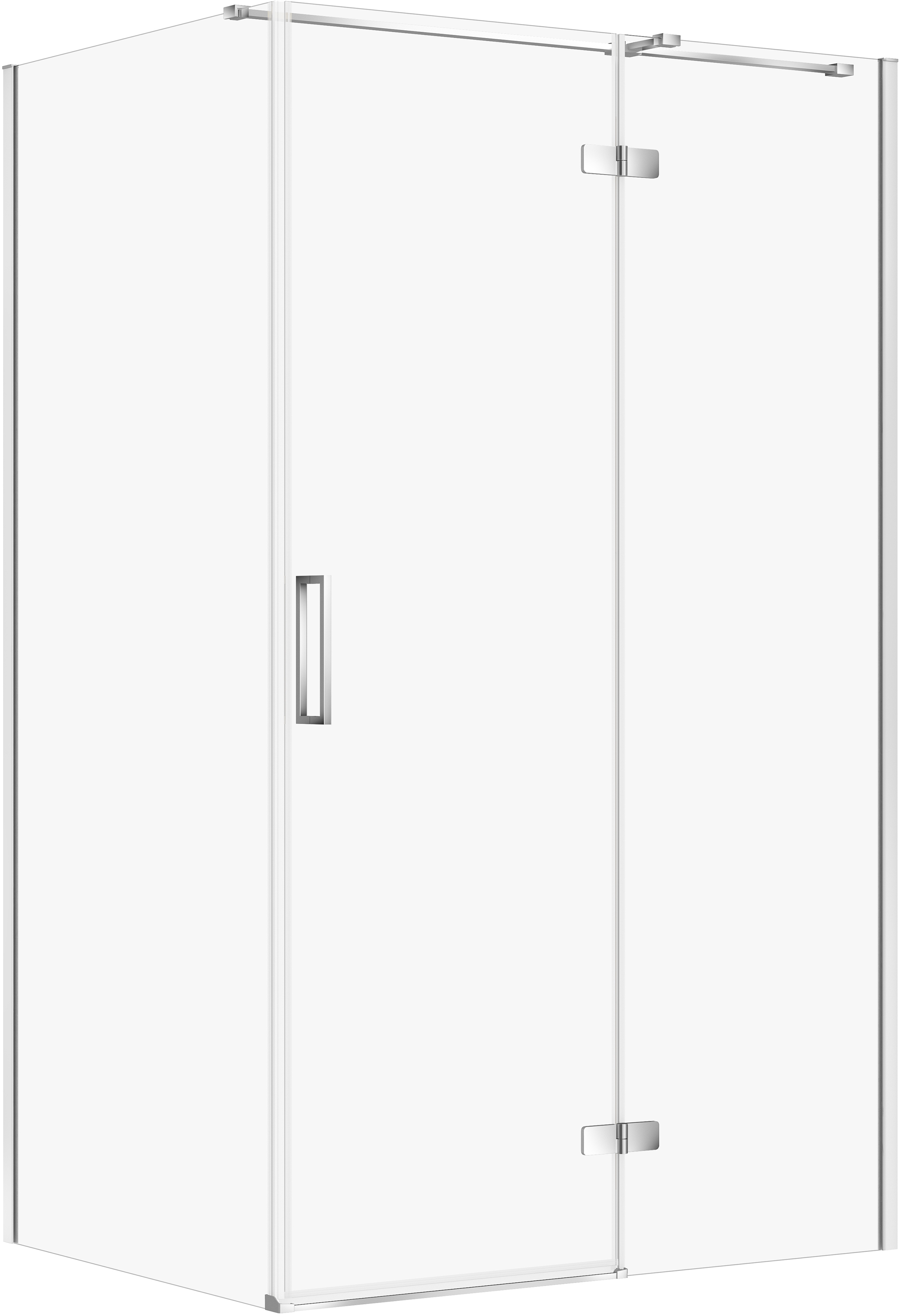 Cersanit City Dusche 120x90 cm rechteckig chrom Glanz/durchsichtiges Glas S584-088