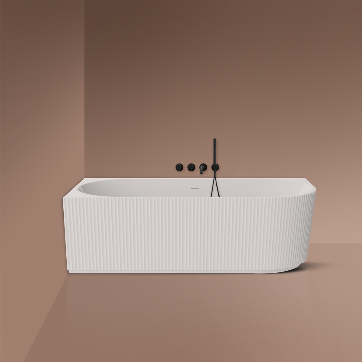 Oltens Hamnes Eckbadewanne 160x75 cm oval weiß 11010000