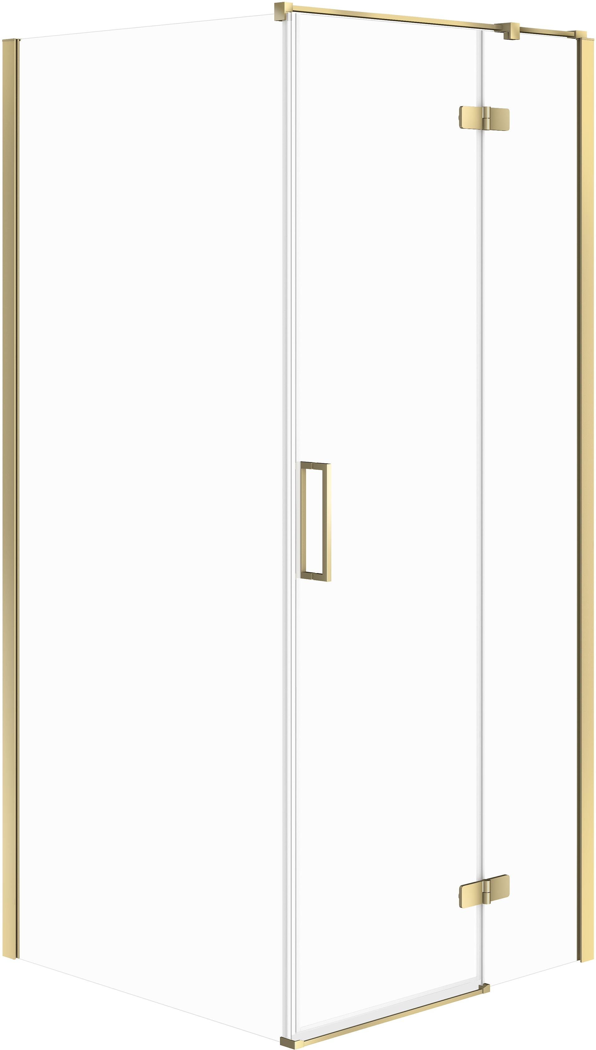 Cersanit City Dusche 90x90 cm quadratisch gold Glanz/durchsichtiges Glas S584-109