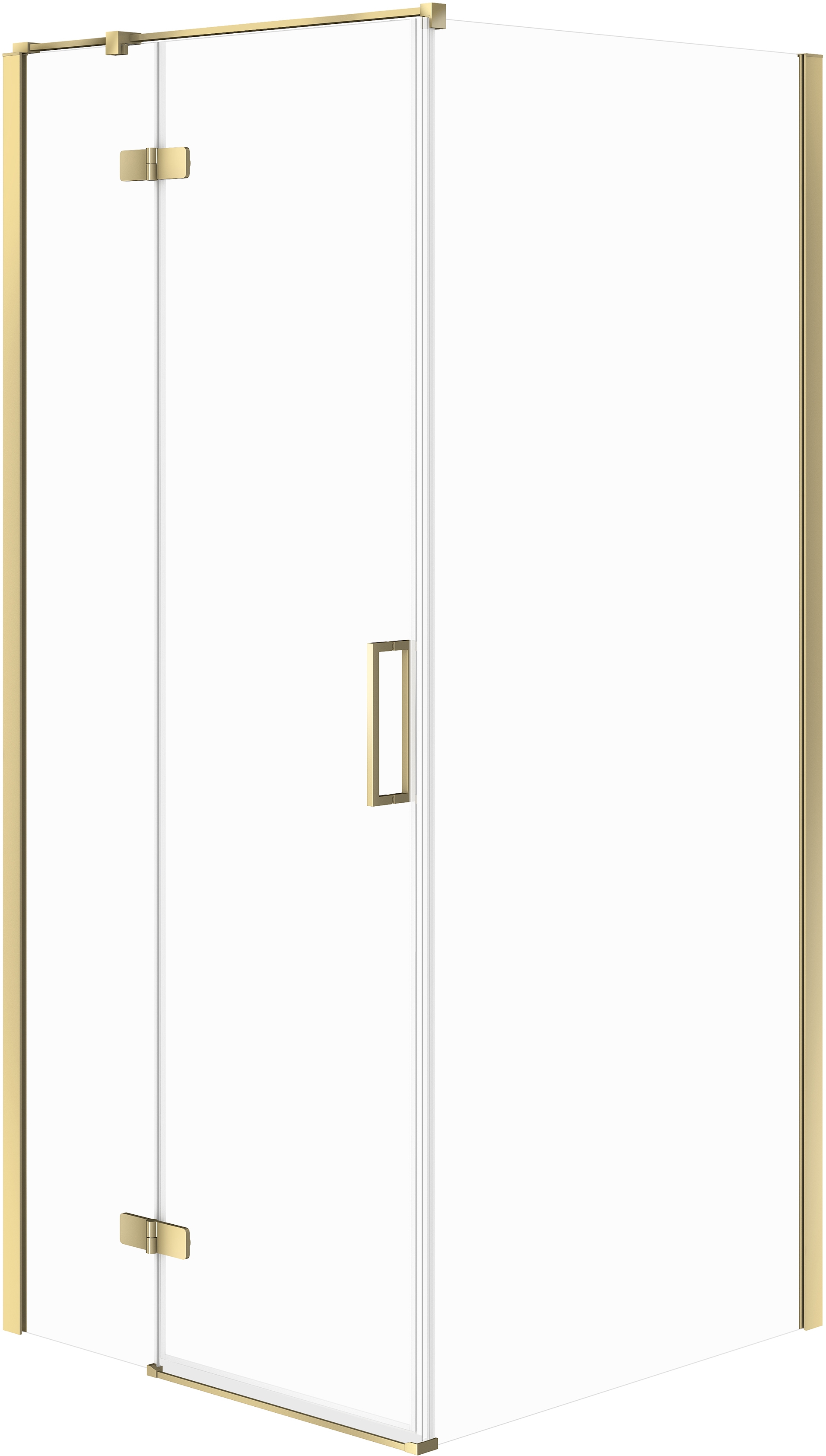 Cersanit City Dusche 80x80 cm quadratisch gold Glanz/durchsichtiges Glas S584-110