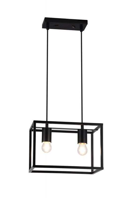 GTV Diu Pendelleuchte 2x40 W schwarz OS-DIU2-10-DEC