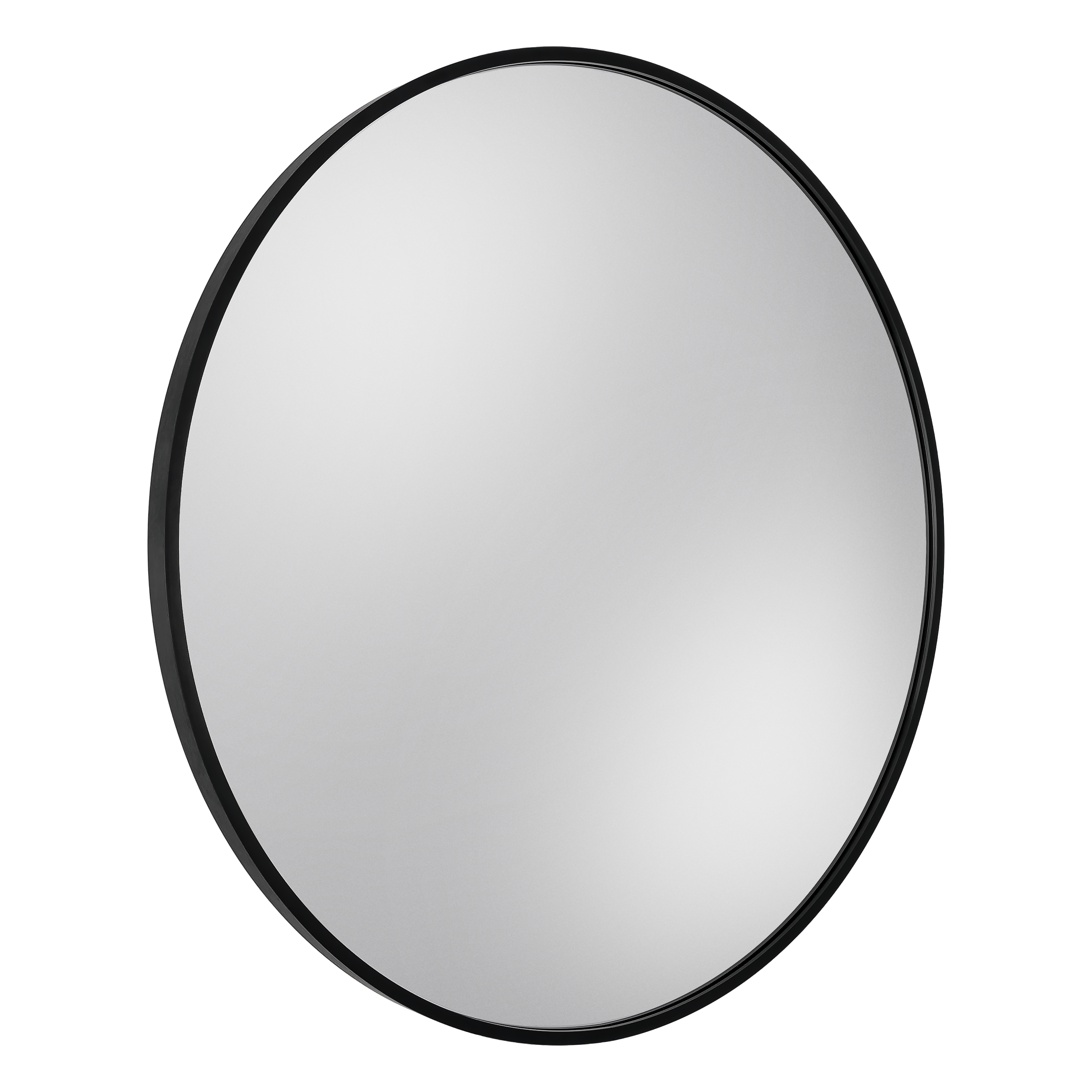 Dubiel Vitrum Zoe Spiegel 70x70 cm rund mit Beleuchtung schwarz 5905241012971