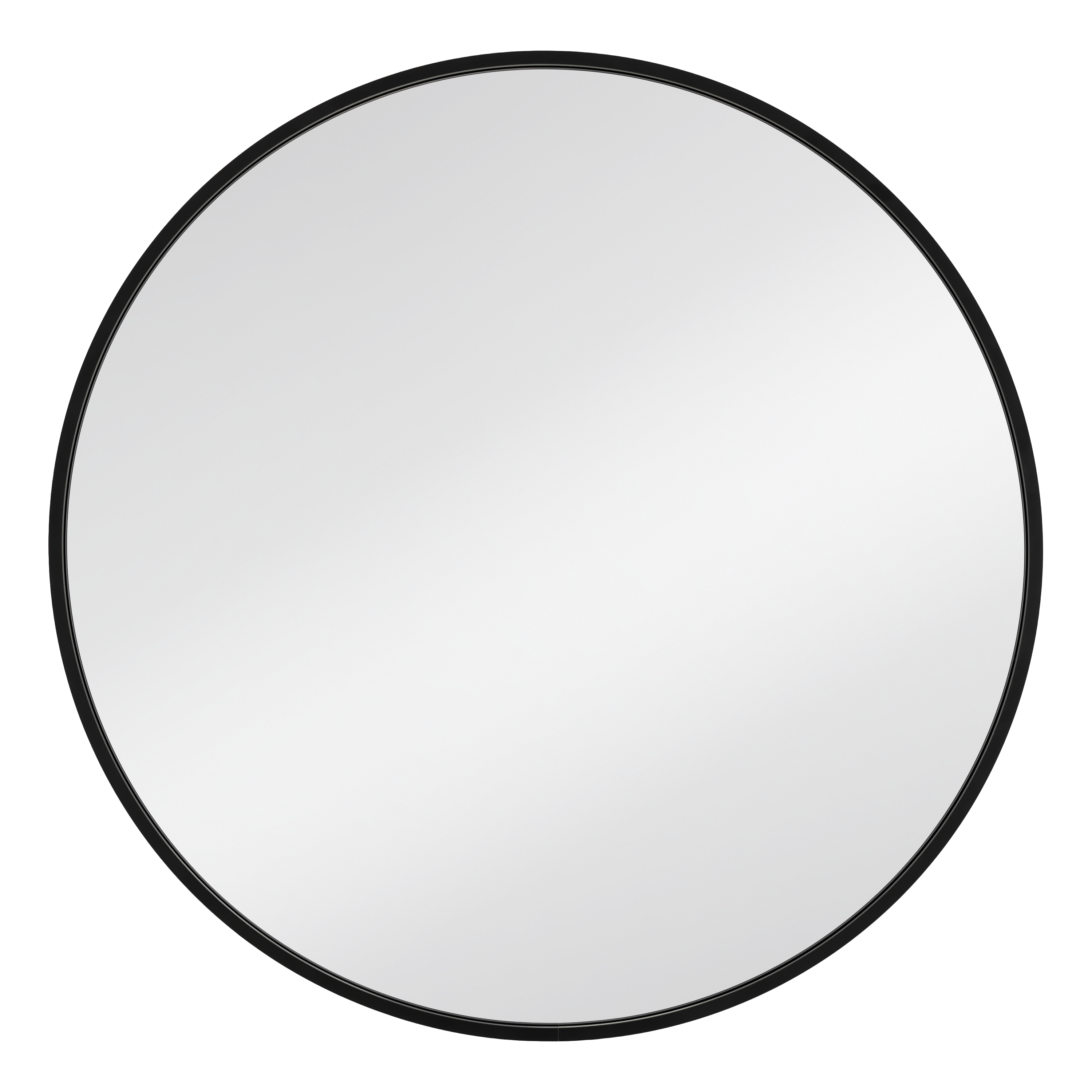 Dubiel Vitrum Zoe Spiegel 80x80 cm rund mit Beleuchtung schwarz 5905241012988