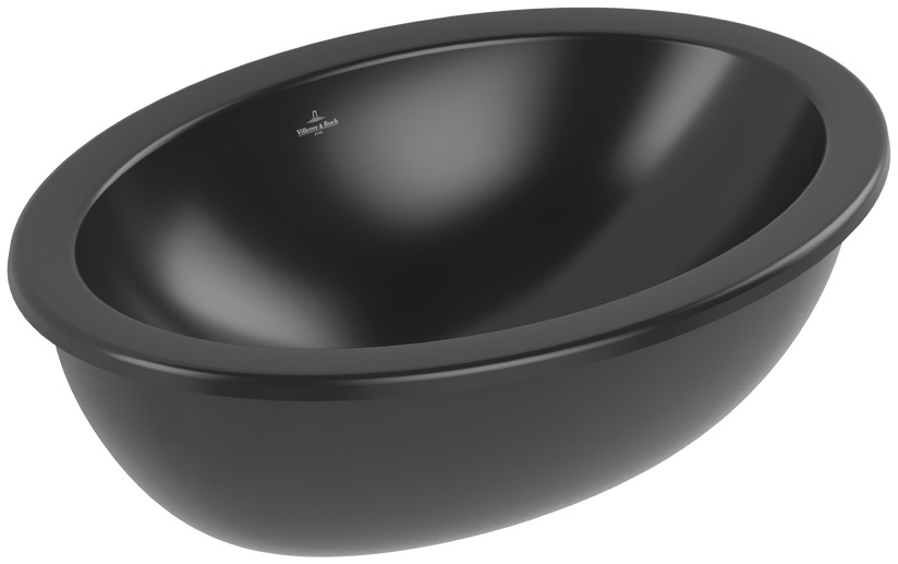 Villeroy & Boch Loop & Friends umywalka 56x38 cm owalna podblatowa czarna 4A5501R7