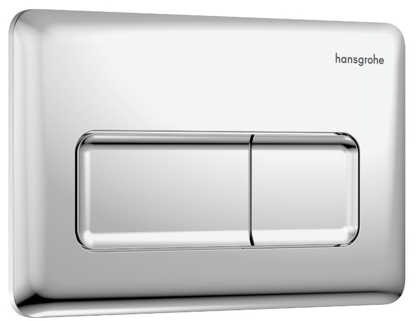 Hansgrohe iFrame Original Q Betätigungsplatte für Toilette glänzender Chrom 66001000