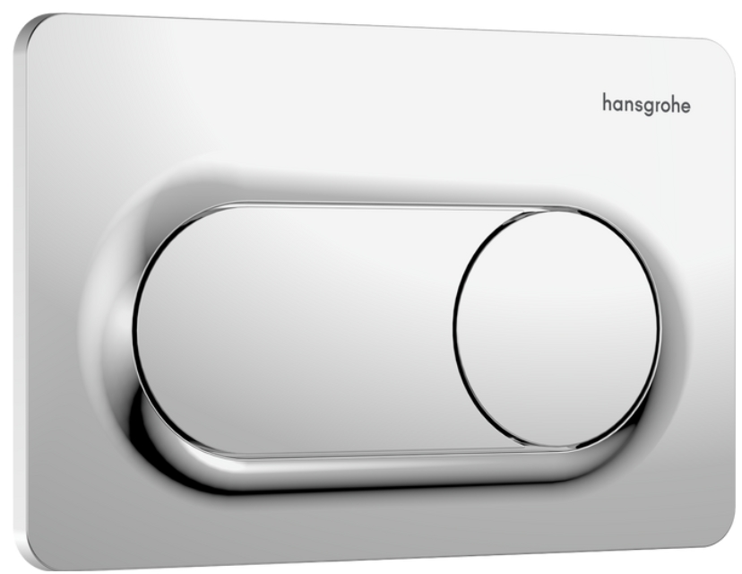 Hansgrohe iFrame Original S Betätigungsplatte für Toilette glänzender Chrom 66002000