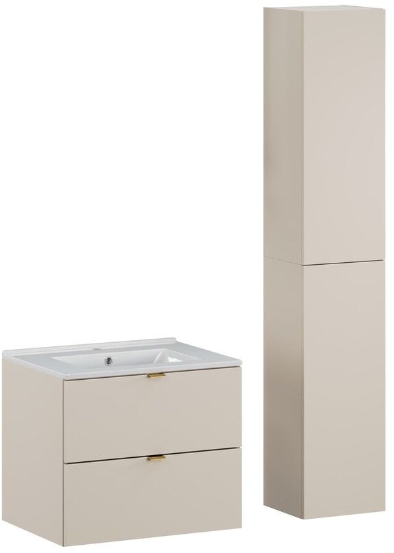 Set Kabinett Comad Dalia Cashmere DALIA CASHMERE 82-60-46-2S, Waschbecken Comad Lava UM-CFP LAVA 60D, DALIA CASHMERE 80-30-1D