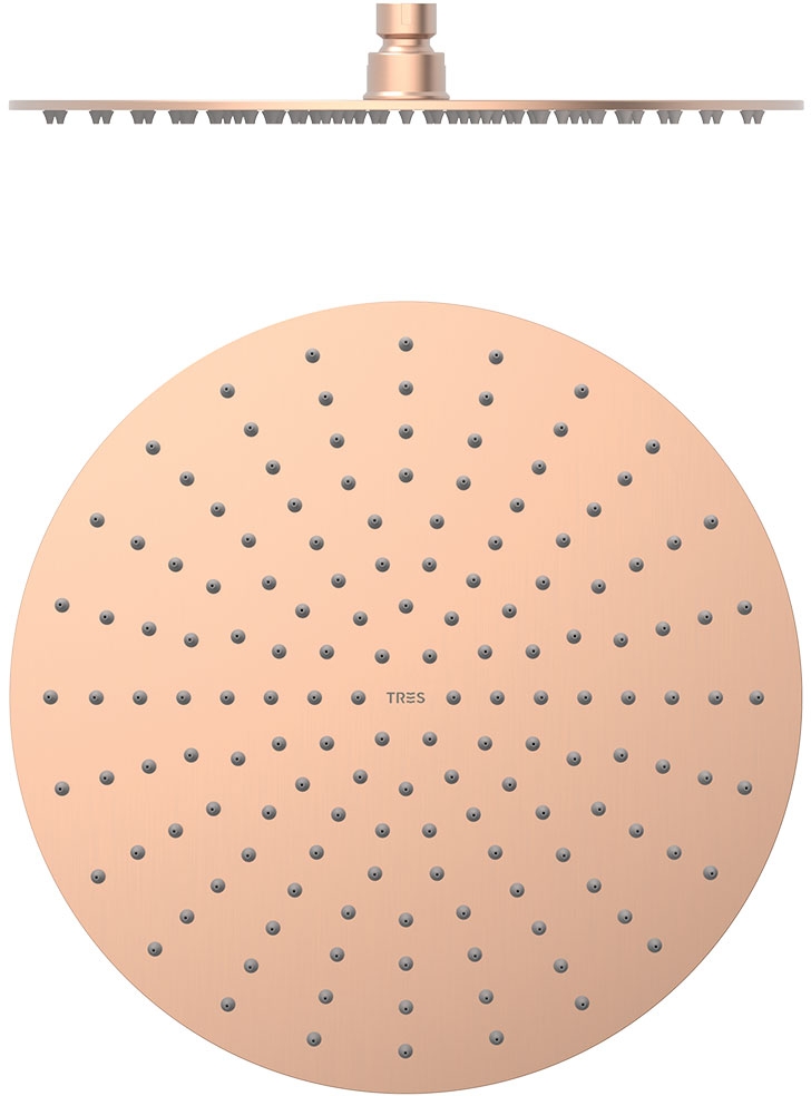 Tres Kopfbrause 30x30 cm rund gold 134315010OPM