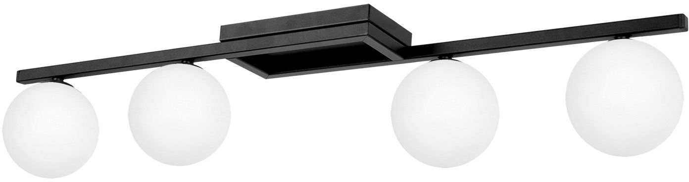 Kaja Korfu Deckenlampe 4x10 W weiß-schwarz K-5460