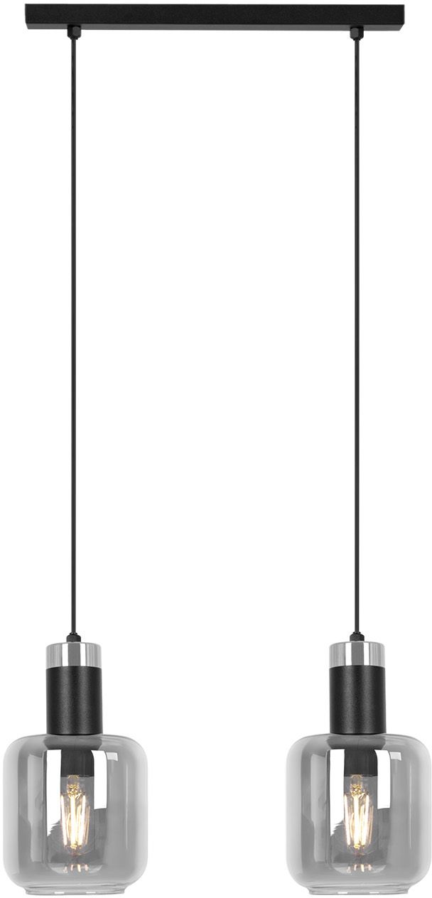 Kaja Denis Pendelleuchte 2x15 W schwarz-graphit K-5261