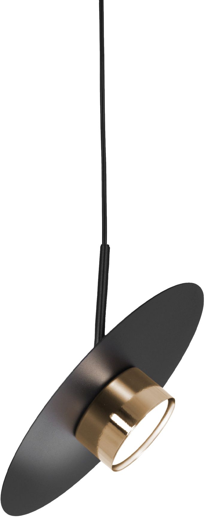 Kaja Burgas Pendelleuchte 1x10 W schwarz-gold K-5456