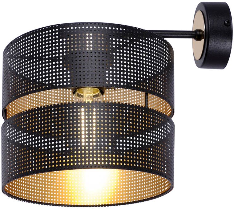 Kaja Malavi Leuchter 1x15 W schwarz-gold K-5504